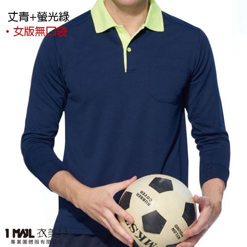 P30-日系風長袖POLO衫(共8色)/100%polyester 