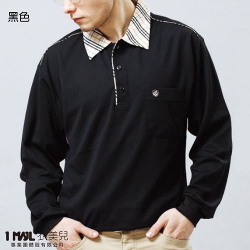 P36-英倫風襯衫領排汗長polo(共3色)/100%polyester 