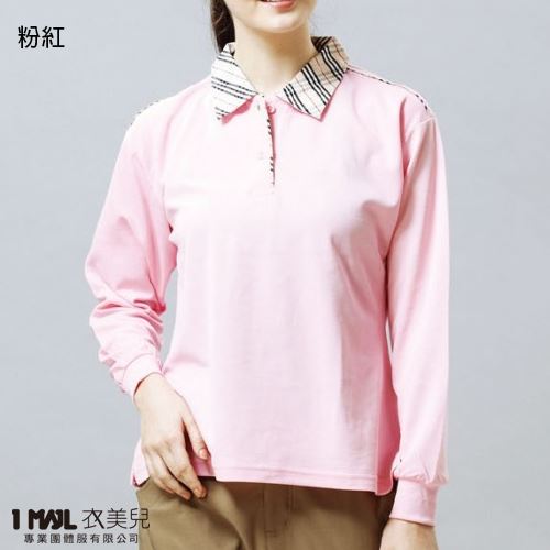 P36-英倫風襯衫領排汗長polo(共3色)/100%polyester 