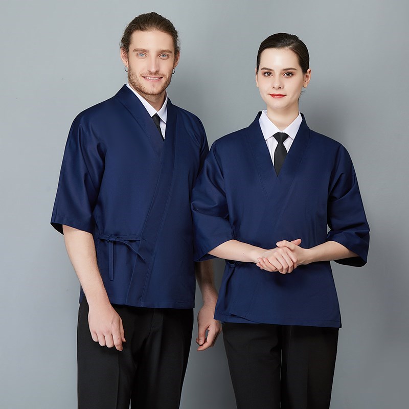 H02-128日式廚師服/丈青