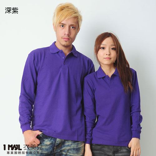 P24-基本款棉長POLO(共22色)/網眼棉布