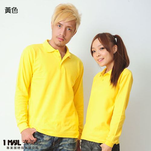 P24-基本款棉長POLO(共22色)/網眼棉布