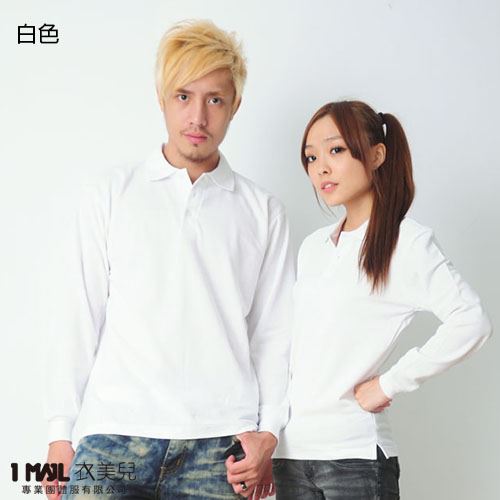 P24-基本款棉長POLO(共22色)/網眼棉布