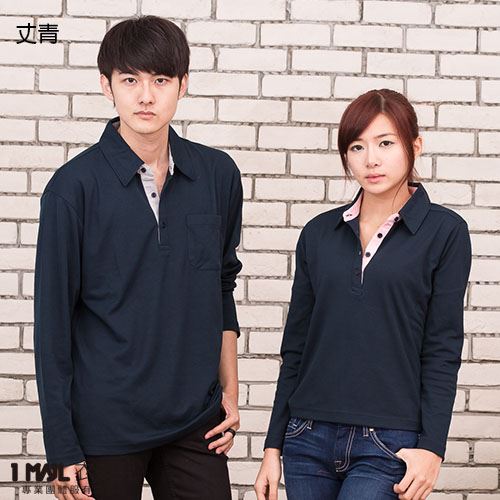 P29-仿襯衫領長袖POLO衫(共3色)/排汗精梳棉