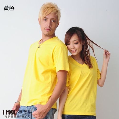 (棉)T5-V領棉短T / 共15色