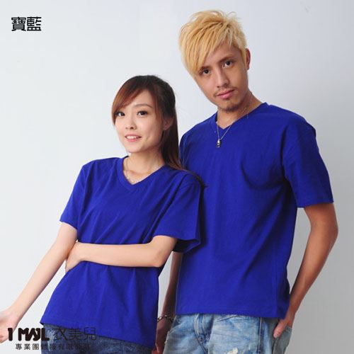 (棉)T5-V領棉短T / 共15色