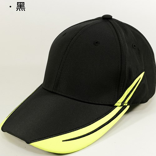 帽子側邊接片設計 、魔鬼氈調節-丈青/紅