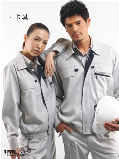 2002-工作夾克/卡其+丈青